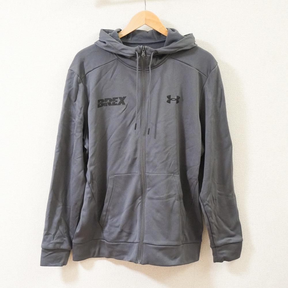 UA BREX S-TEXT フリースフルジップフーディー 詳細画像 グレー 5