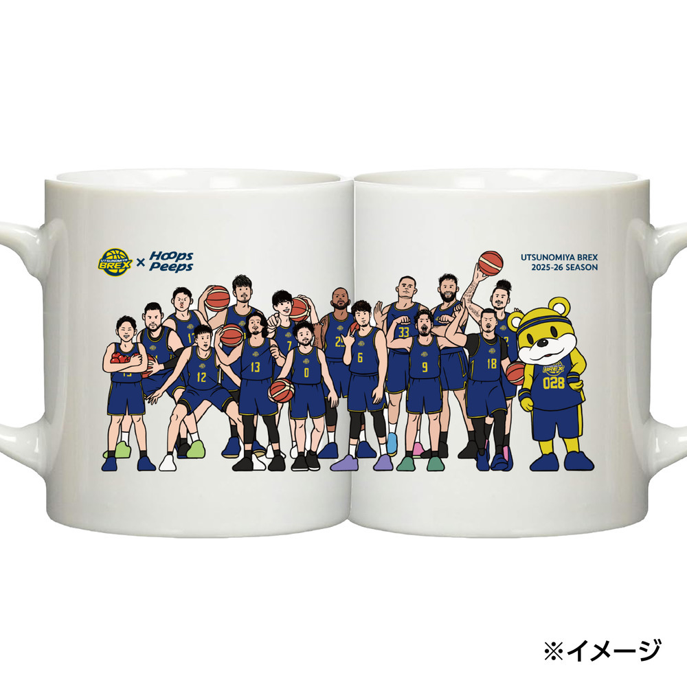 2025-26 BREX&times;Hoops Peeps マグカップ 詳細画像 1カラー 2