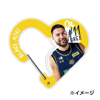 2025-26 選手アクリルハート型カラビナ