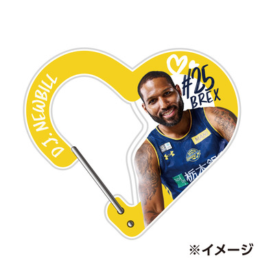2025-26 選手アクリルハート型カラビナ