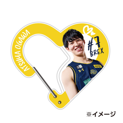 2025-26 選手アクリルハート型カラビナ