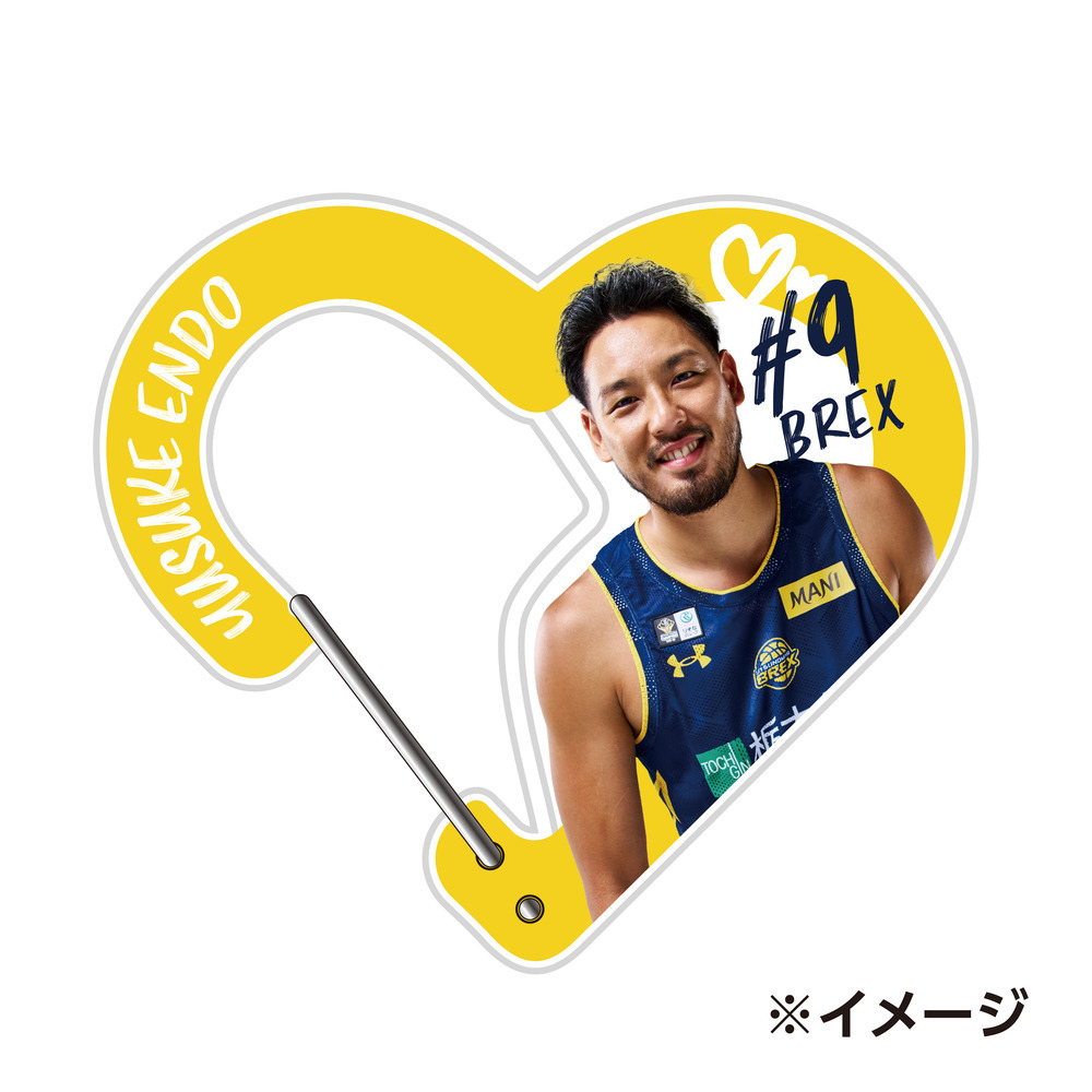 2025-26 選手アクリルハート型カラビナ 詳細画像 #9 ENDO 1