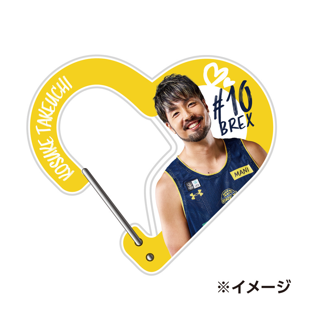 2025-26 選手アクリルハート型カラビナ 詳細画像 #10 TAKEUCHI 1
