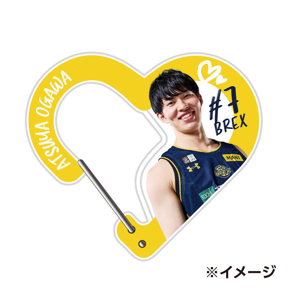 2025-26 選手アクリルハート型カラビナ 詳細画像 #7 OGAWA 1