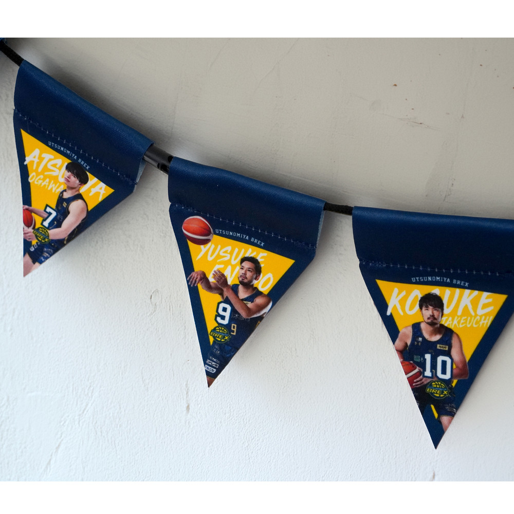 2025-26 選手ミニガーランド（連結フラッグ）  詳細画像 #0 TABUSE 4
