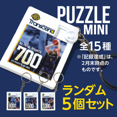 2025-26 記録達成パズルキーホルダー（ランダム5個セット）