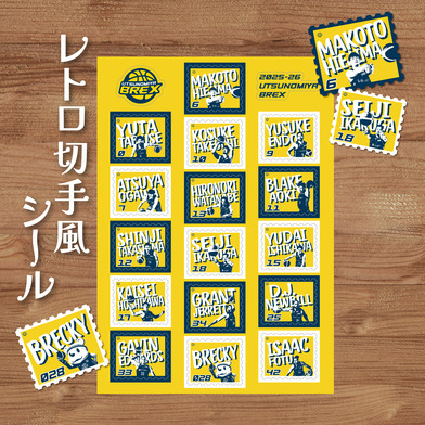 2025-26 選手バナーデザイン ステッカー