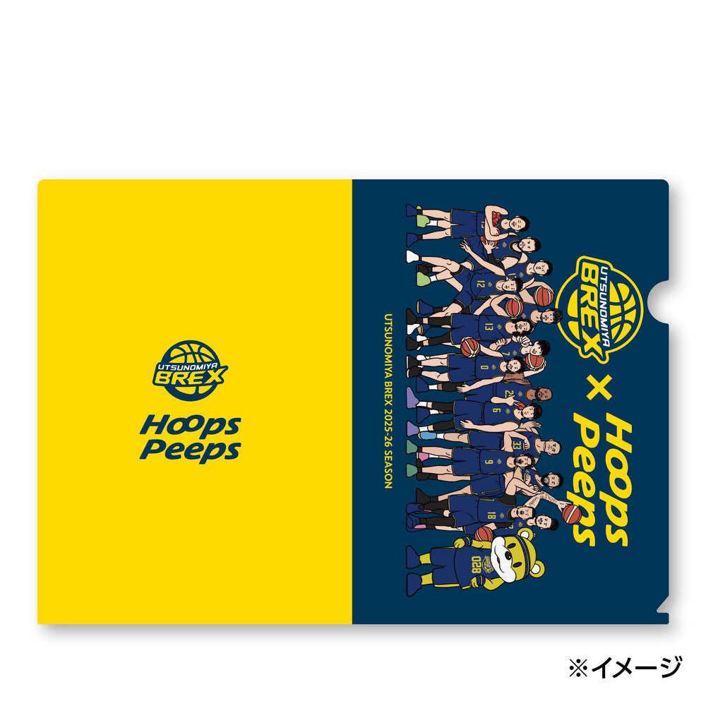 2025-26 BREX&times;Hoops Peeps クリアファイル 詳細画像 1カラー 2