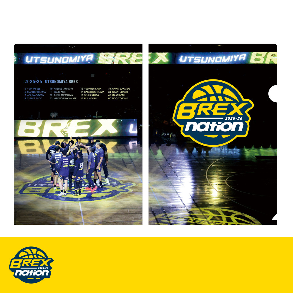 2025-26 BREX NATION クリアファイル 詳細画像 1カラー 1