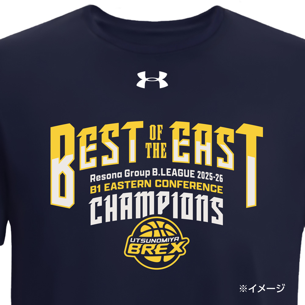 《予約受付 4/27(月)18:00～5/7(木)12:00》【予約販売】2025-26シーズン B1 東地区優勝 記念Tシャツ 詳細画像 1カラー 3