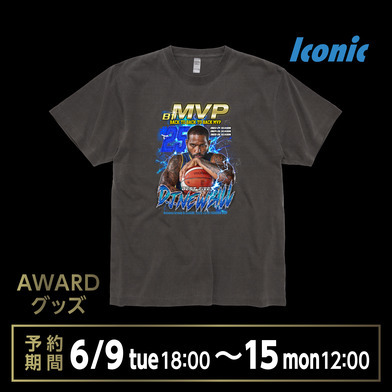 《予約受付 6/9(火)18:00～6/15(月)12:00》【予約販売】2025-26 MVP & BEST FIVE #25 NEWBILL Tシャツ（Iconic） 