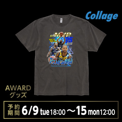 《予約受付 6/9(火)18:00～6/15(月)12:00》【予約販売】2025-26 MVP & BEST FIVE #25 NEWBILL Tシャツ（Collage）