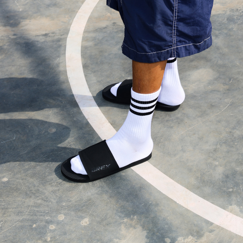 indosole &times; BREX ESSNTLS SLIDE 詳細画像 ブラック 3