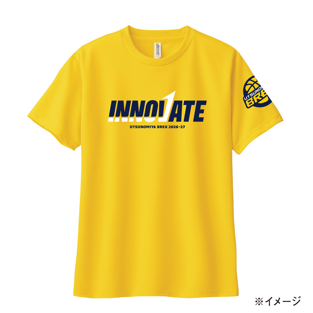 2026-27 スローガンTシャツ「INNOVATE」 詳細画像 イエロー 2