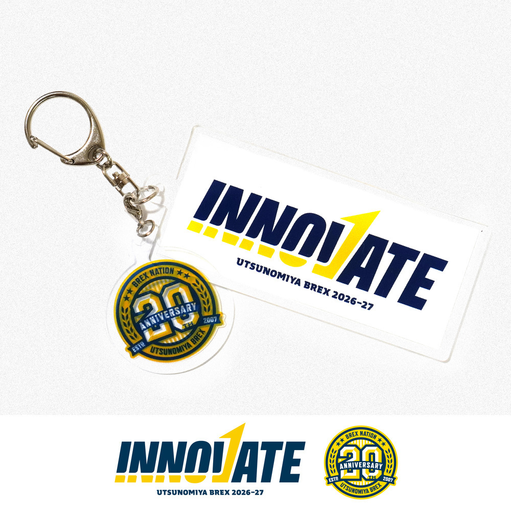 2026-27 シーズンキーホルダー「INNOVATE」20thチャーム付 詳細画像 ホワイト 1