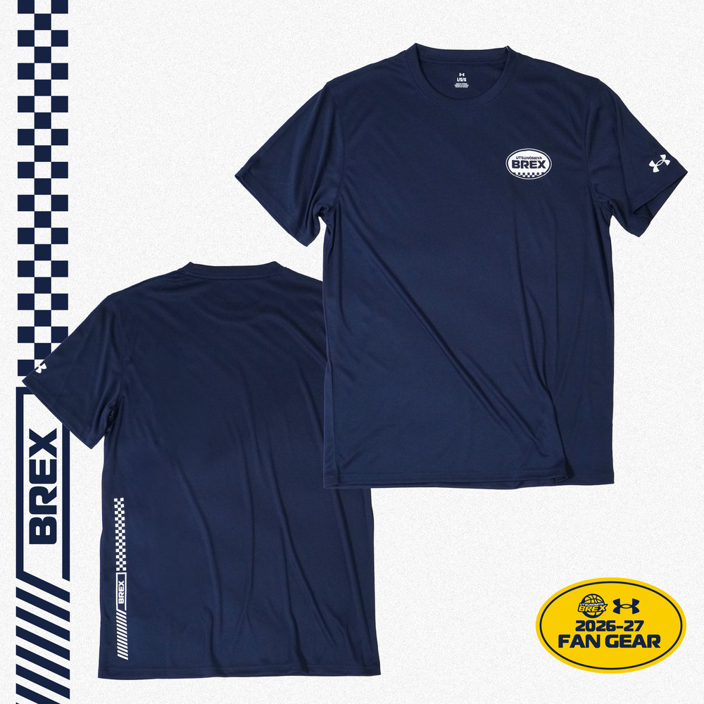 UA BREX B-CHECK サイドプリント Tシャツ 詳細画像 ネイビー 1