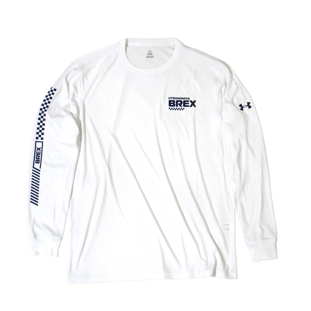 UA BREX B-CHECK サイドプリント ロンT 詳細画像 ホワイト 2