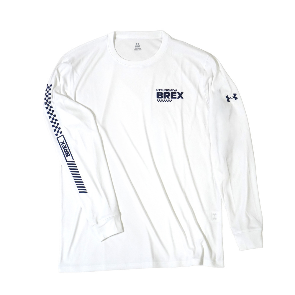 UA BREX B-CHECK サイドプリント ロンT 詳細画像 ホワイト 4