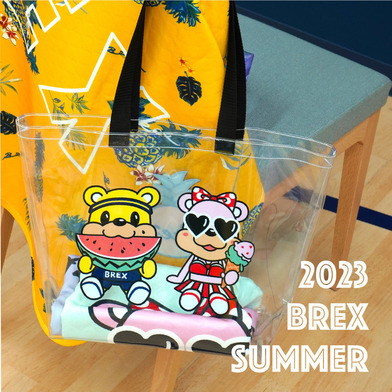 【夏限定・日焼けver.】ブレッキー＆ベリーちゃん クリアビニールトートバッグ 