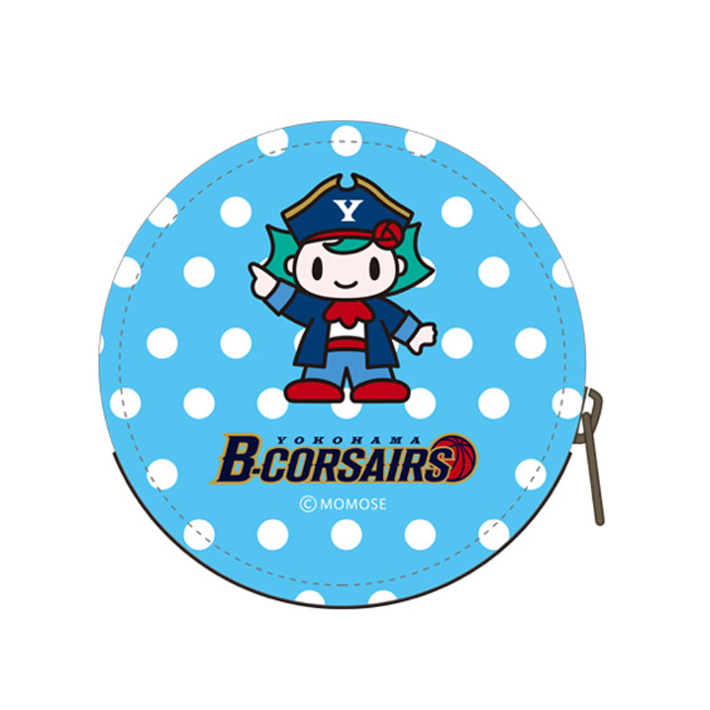 B-CORSAIRSコルスラウンドコインケース/全1色 詳細画像 水色 2