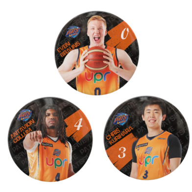 選手缶バッジ（ランダム）３個セット　