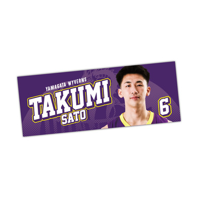 選手顔写真付きタオル