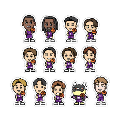 選手イラストステッカー 2025-26