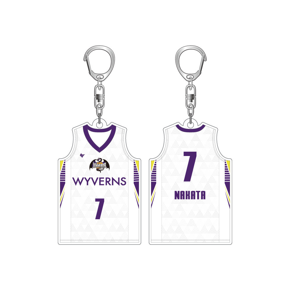 ユニフォームキーホルダー（AWAY） 詳細画像 #7 中田 嵩基 1