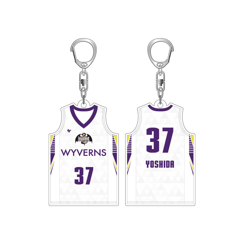 ユニフォームキーホルダー（AWAY） 詳細画像 #37 吉田 健太郎 1