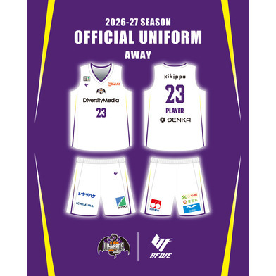 【受注】2026-27 シーズンオーセンティックユニフォーム2nd WHITE